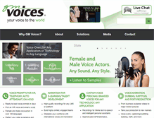 Tablet Screenshot of gmvoices.com